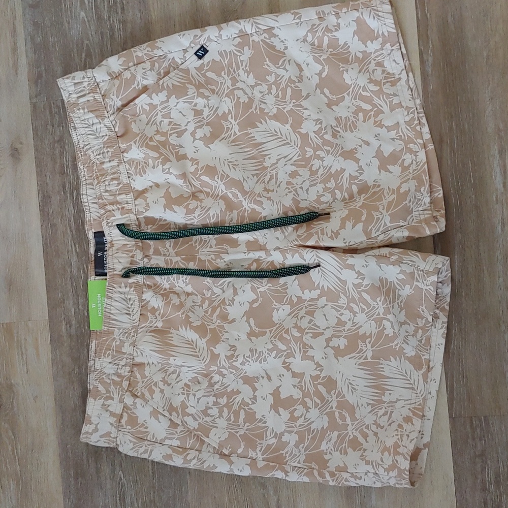 NWT Houston White Men's Pull On Shorts Tan Size XL